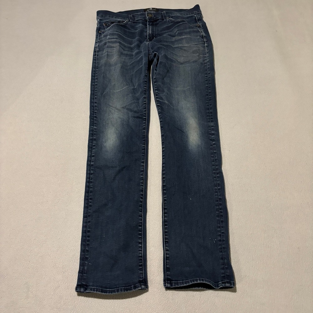 7 For All Mankind Slimmy Luxe Performance Womens Slim Fit Jeans Size 33